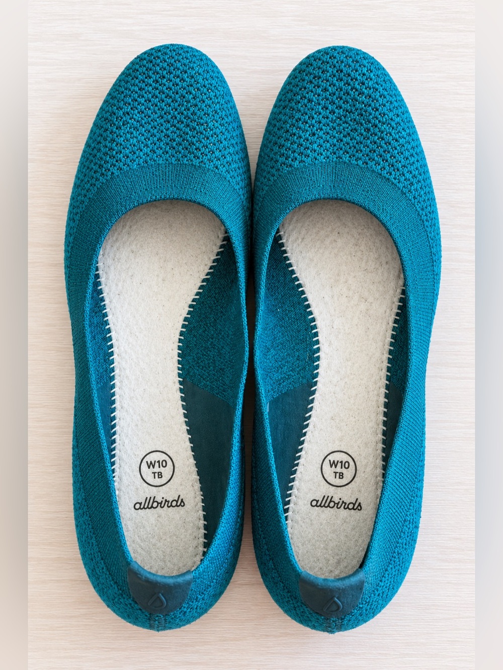 Allbirds Women’s Tree Breezers Ballet Flats – Teal Blue – Size 10 / EU 40
